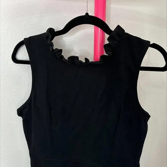 NORDSTROM RACK RUFFLE NECK DRESS- SIZE M - Picture 3 of 5